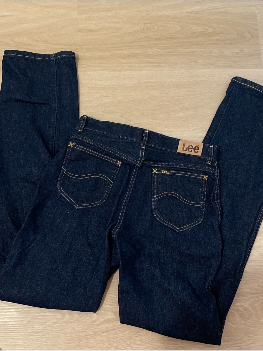 Vintage 70s Lee Women's Dark Denim Rider Jeans